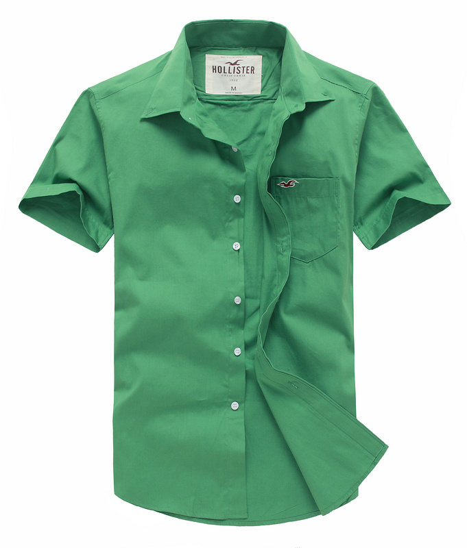 Hollister Hombres Pura De Color Oxford camiseta de verano HCO4491